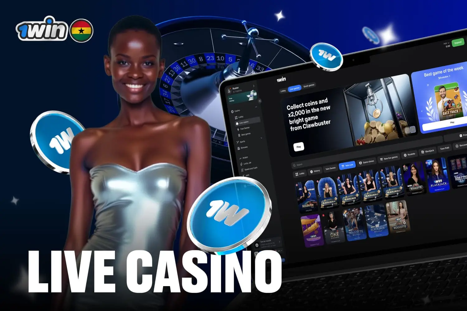 on 1win players can enjoy live casino games
