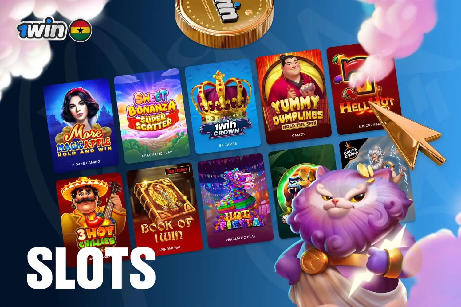 on 1win players can enjoy top rated and most popular slots